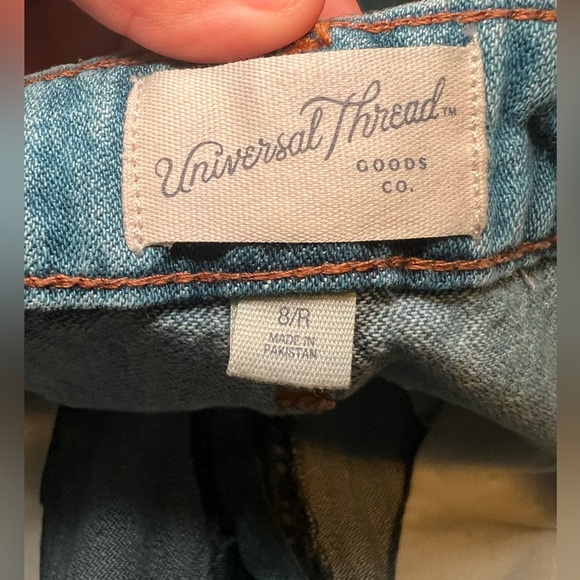 Women’s Boyfriend Fit Blue Jeans with Cargo Pockets Size 8R - Picture 3 of 6